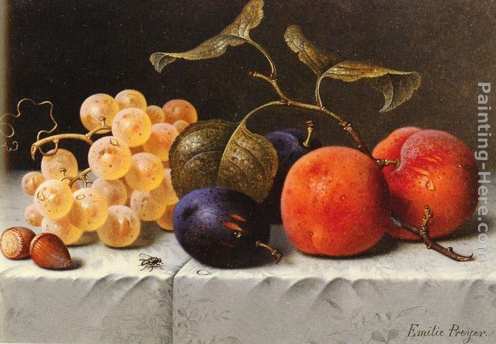 Emilie Preyer Still Life with Fruit and Nuts